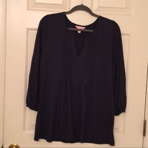 Lilly Pulitzer Navy Knit Top